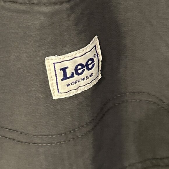 Lee Heritage Coverall Women’s Small Dark Muted Gray Button-Up Jumpsuit - Picture 6 of 11